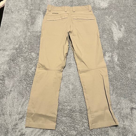 Columbia Pants Mens 32 X30 Nylon Hiking Beige Tan Performance - Picture 3 of 11